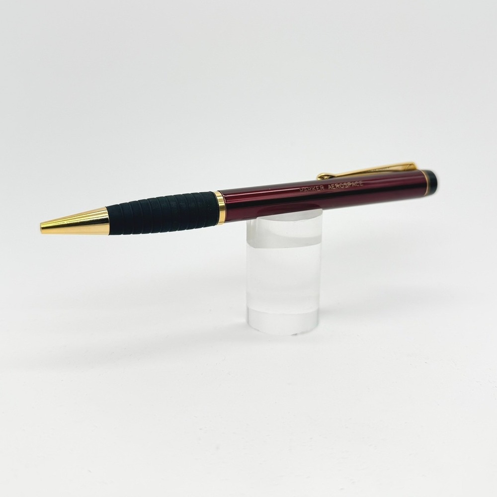 Parker Inflection Ballpoint Pen Unisex OS Burgundy Gold Trim Aerospace Office